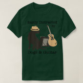 Easily Distracted By Dogs And Guitar Guitarist Ani Tシャツ (デザイン正面)