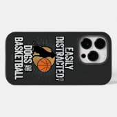 Easily Distracted by Dogs & Basketball Case-Mate i iPhoneケース (裏面 (横))