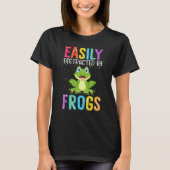 Easily Distracted By Frogs Frog Tシャツ (正面)