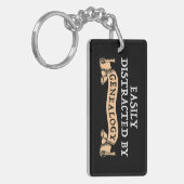 Easily Distracted By Genealogy キーホルダー (正面左)