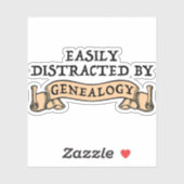 Easily Distracted By Genealogy シール (シート)