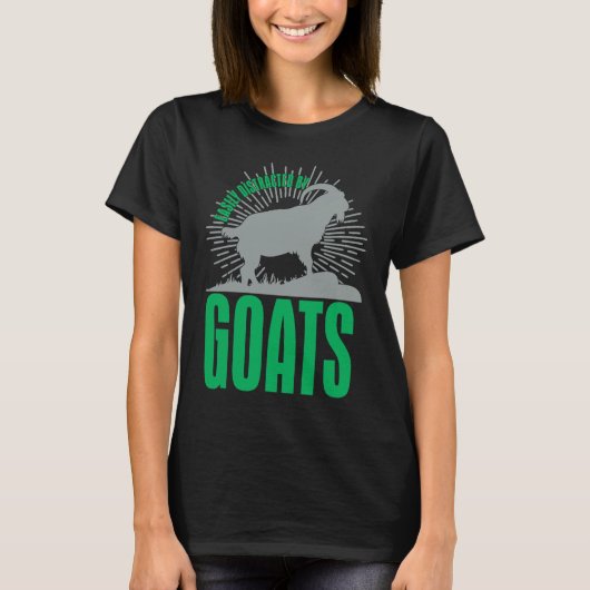 Easily Distracted By Goats  Animal  For Men Women Tシャツ (正面)
