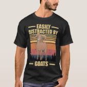 easily distracted by GOATS Tシャツ (正面)