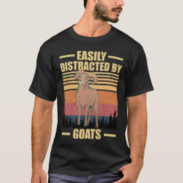 easily distracted by GOATS Tシャツ