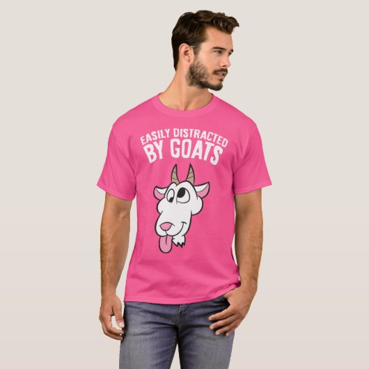 Easily Distracted By Goats Tシャツ (正面フル)