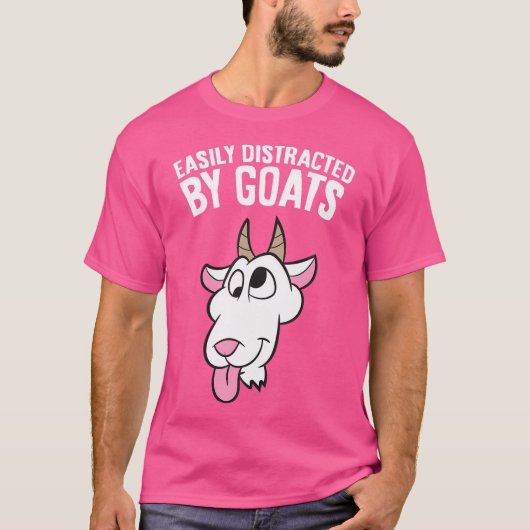 Easily Distracted By Goats Tシャツ (正面)