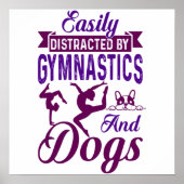 Easily Distracted By Gymnastics and Dogs ポスター (正面)