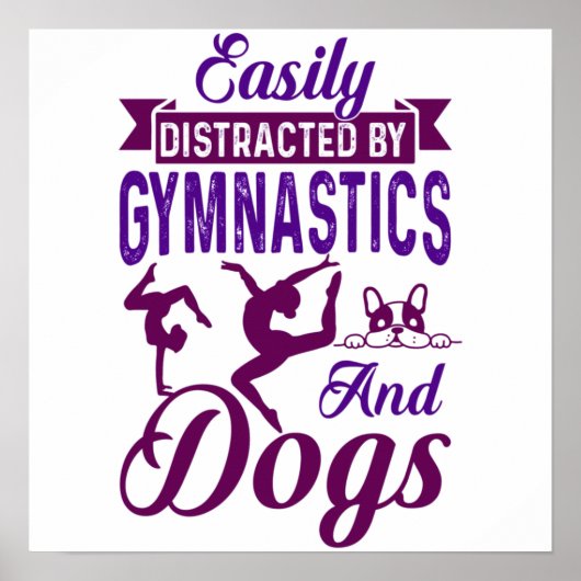 Easily Distracted By Gymnastics and Dogs ポスター (正面)