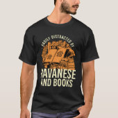 Easily Distracted By Havanese And Books Havanese C Tシャツ (正面)