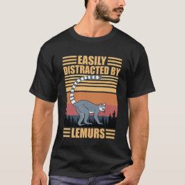 Easily Distracted By Lemurs funny Tシャツ