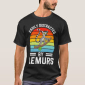 Easily Distracted By Lemurs I Lemur Monkey I Kids Tシャツ (正面)