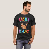 Easily Distracted By Lemurs Lemur Tシャツ (正面フル)