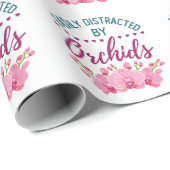 Easily Distracted by Orchids Orchid Lover ラッピングペーパー (ロールコーナー)