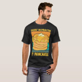 Easily Distracted By Pancakes Breakfast Pancake    Tシャツ (正面フル)