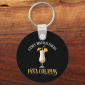 Easily Distracted By Pina Coladas キーホルダー (正面)