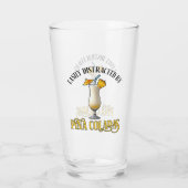 Easily Distracted By Pina Coladas タンブラーグラス (裏面)