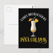 Easily Distracted By Pina Coladas ポストカード (正面/裏面)