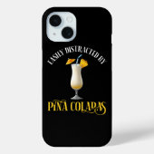 Easily Distracted By Pina Coladas Case-Mate iPhoneケース (裏面)
