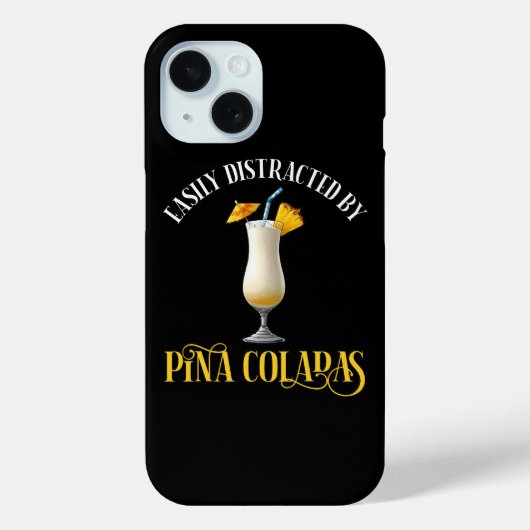 Easily Distracted By Pina Coladas Case-Mate iPhoneケース (裏面)