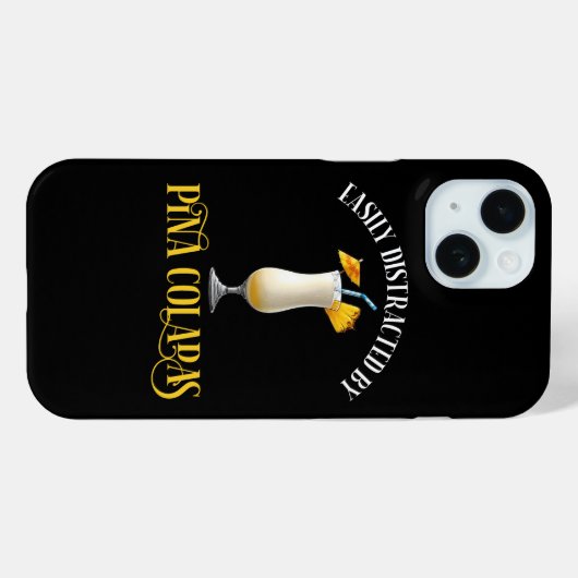 Easily Distracted By Pina Coladas Case-Mate iPhoneケース (裏面 (横))