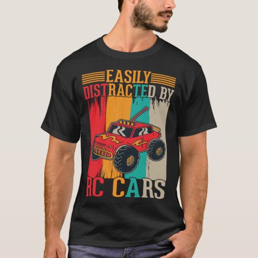 Easily distracted by RC Cars Tシャツ (正面)