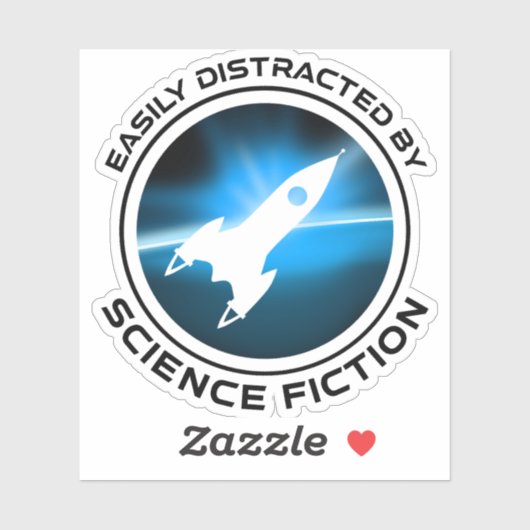 Easily Distracted By Science Fiction シール (シート)