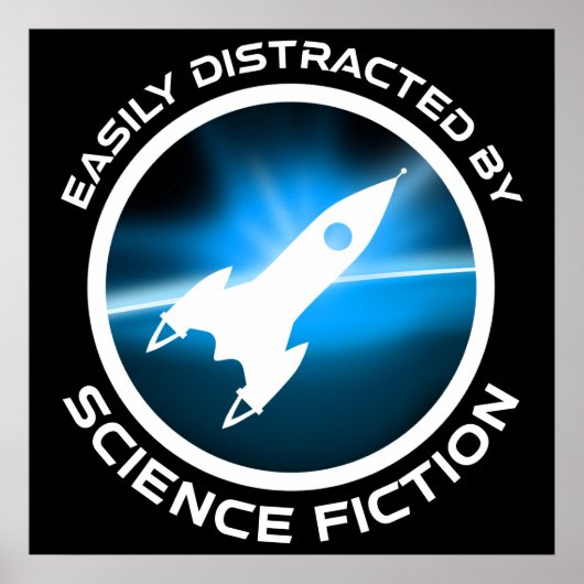 Easily Distracted By Science Fiction ポスター (正面)