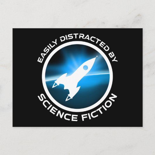 Easily Distracted By Science Fiction ポストカード (正面)