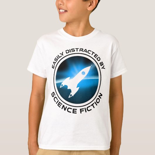 Easily Distracted By Science Fiction Tシャツ (正面)