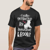 Easily Distracted By Snowshoe Cat And Books  Kitte Tシャツ (正面)