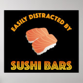 Easily Distracted By Sushi Bars ポスター (正面)