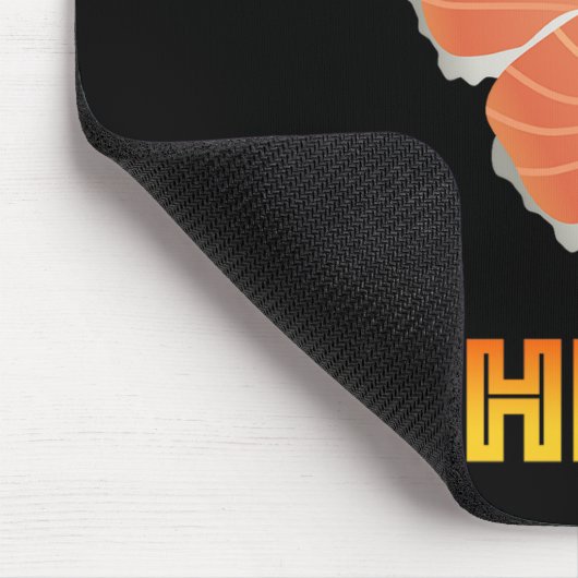 Easily Distracted By Sushi Bars マウスパッド (コーナー)