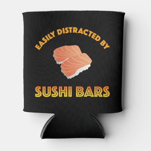 Easily Distracted By Sushi Bars 缶クーラー (正面)
