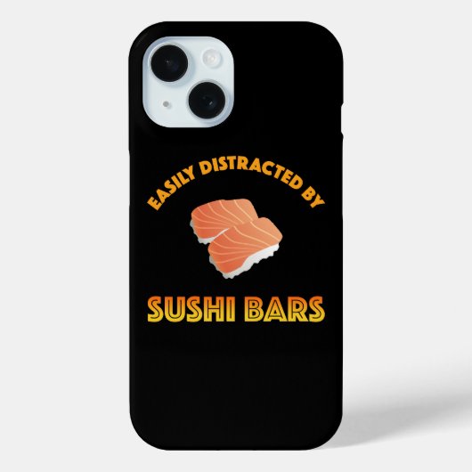 Easily Distracted By Sushi Bars Case-Mate iPhoneケース (裏面)