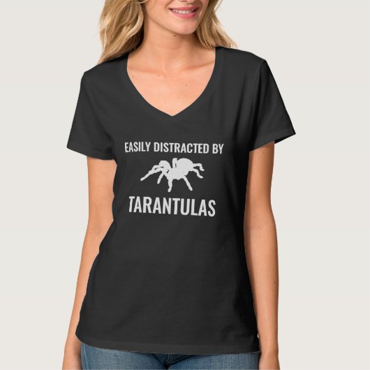 Easily Distracted By Tarantulas Tシャツ (正面)
