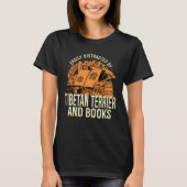 Easily Distracted By Tibetan Terrier And Books Tsa Tシャツ (正面)