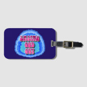 Easing GOD Out Geode 12ステップオウム回復スローガン ラゲッジタグ (正面横)