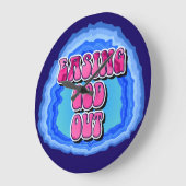 Easing GOD Out Geode 12 Step AA Recovery Slogan ラージ壁時計 (傾斜)