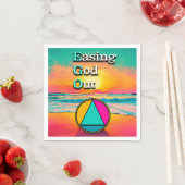 Easing God Out Recovery Slogan Sunrise スタンダードカクテルナプキン (インサイチュ)