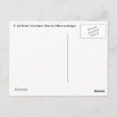 East 4通り、Cleveland、オハイオ州フォトポストカード ポストカード (裏面)