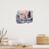 "East Berlin Happy" by Larry Lerew 170420 ポスター (キッチン)