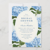 East Coast Blue Hydrangea Garden Bridal Shower 招待状 (正面)