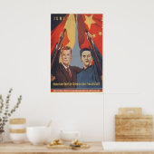 East German Propaganda Poster German-Chinese ポスター (キッチン)