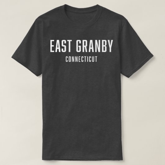 East Granby ConnecticutのTシャツ Tシャツ (デザイン正面)