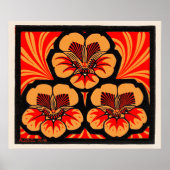 East Indian Cherry, art nouveau, ポスター (正面)