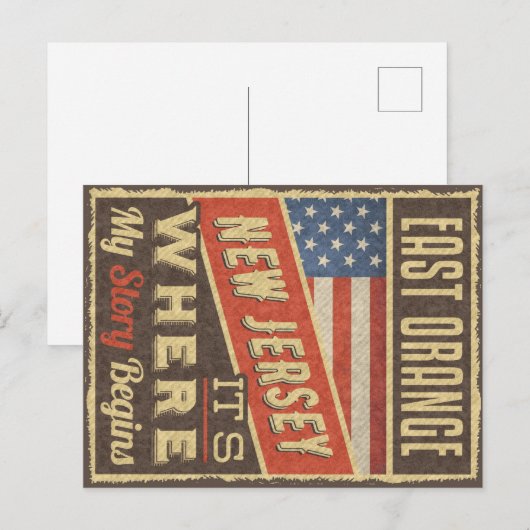 East Orange New Jersey ポストカード (正面/裏面)