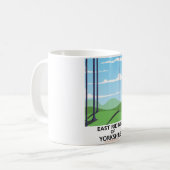 East Riding of Yorkshire旅行ポスター コーヒーマグカップ (正面左)