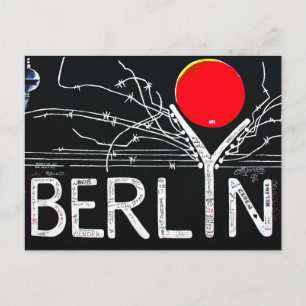 East Side Gallery、ベルリンの壁、バーベットワイヤー/レッドスー ポストカード