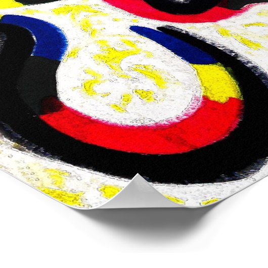 East Side Gallery,Berlin Wall,Dancing Freedom ポスター (角)