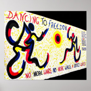 East Side Gallery,Berlin Wall,Dancing Freedom ポスター